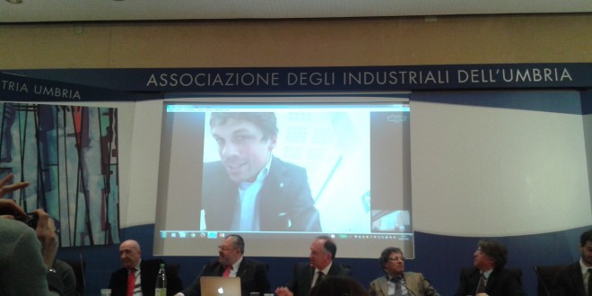 Perugia Smart City, il sindaco Romizi interviene su Skype da Bruxelles